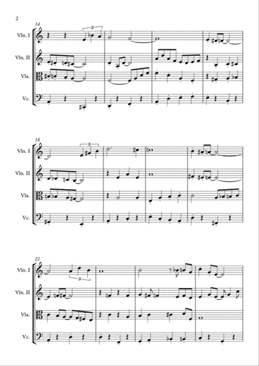 All Of Me All Of Me String Quartet scores gallery preview page 2