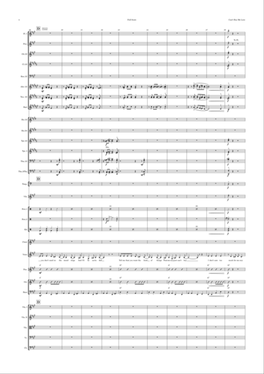 Can't Buy Me Love Full Orchestra scores gallery preview page 4