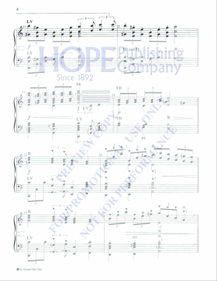 How Great Our Joy How Great Our Joy 5-Octaves scores gallery preview page 4