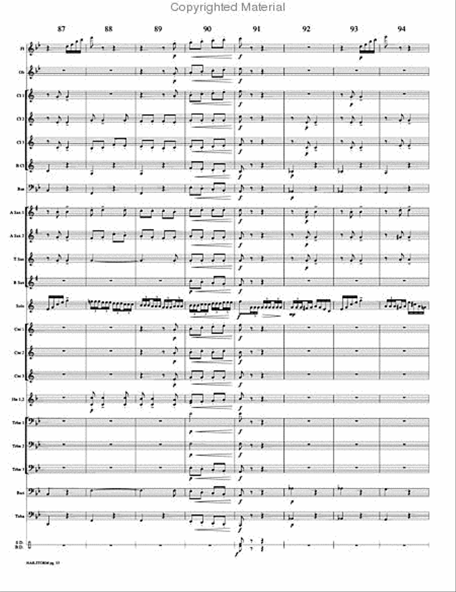 Hailstorm Hailstorm Concert Band scores gallery preview page 18