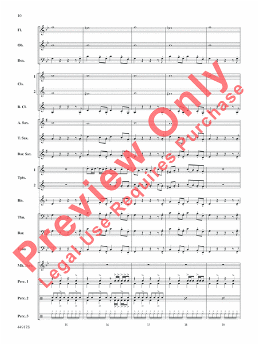 Uptown Funk Concert Band scores gallery preview page 24