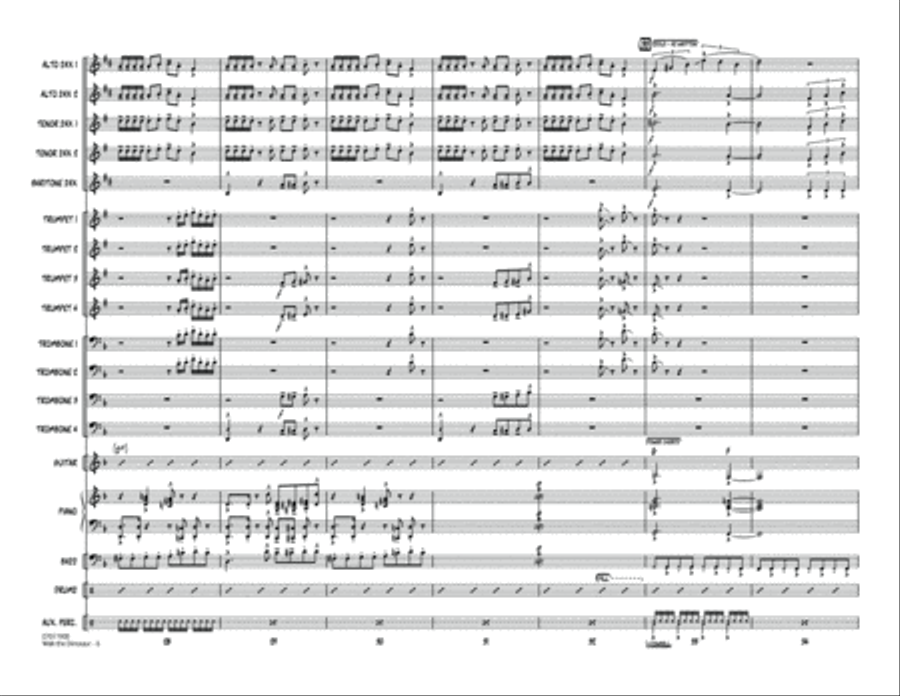 Walk The Dinosaur - Full Score