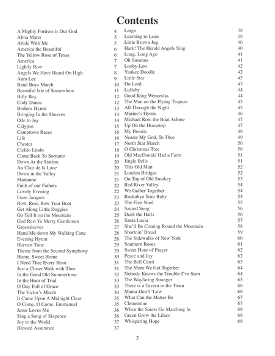 101 Easy Songs for Clarinet Clarinet Solo scores gallery preview page 4
