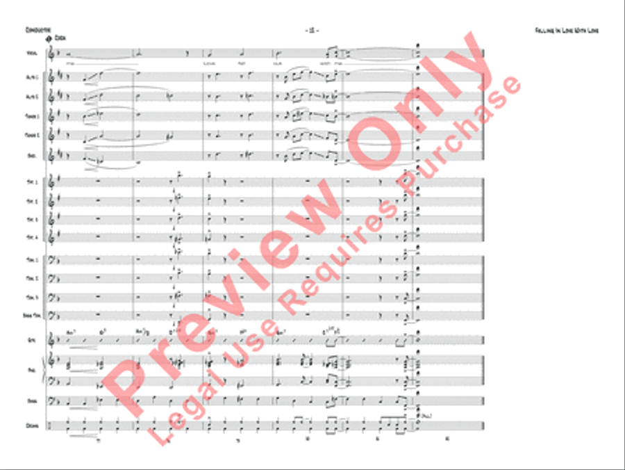 Falling in Love with Love Jazz Ensemble scores gallery preview page 29