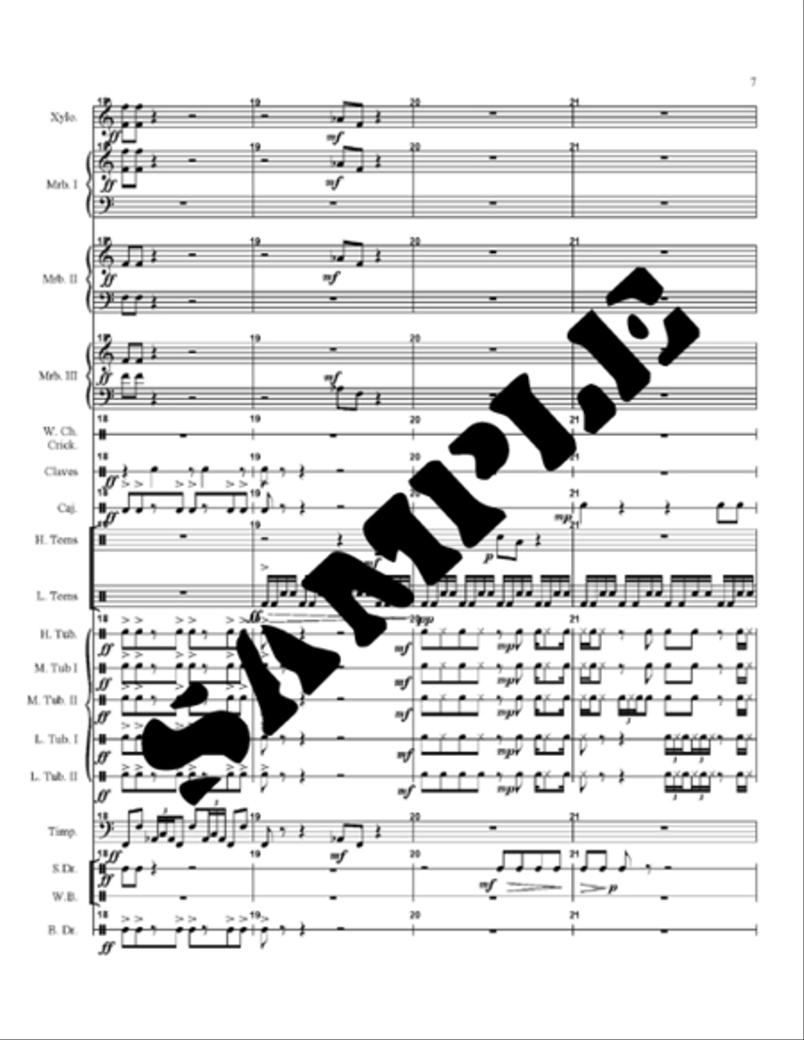 Doom Seeker Percussion Ensemble scores gallery preview page 2