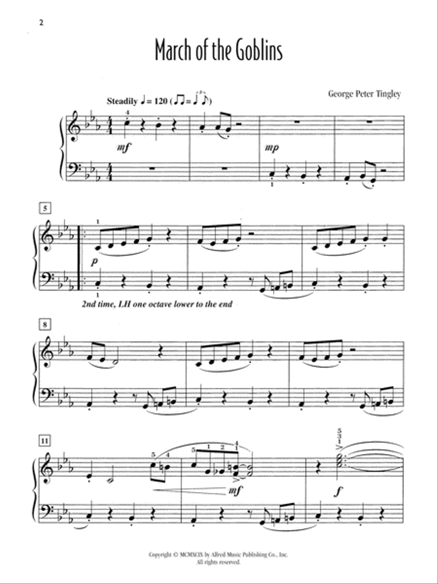 March of the Goblins March of the Goblins Piano Solo scores gallery preview page 3