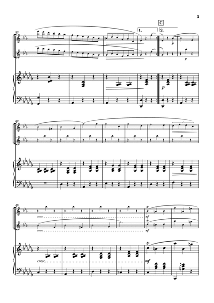 "Valse op.64-1" (Desdur) Piano trio/ clarinet duo (1ver.) image number null
