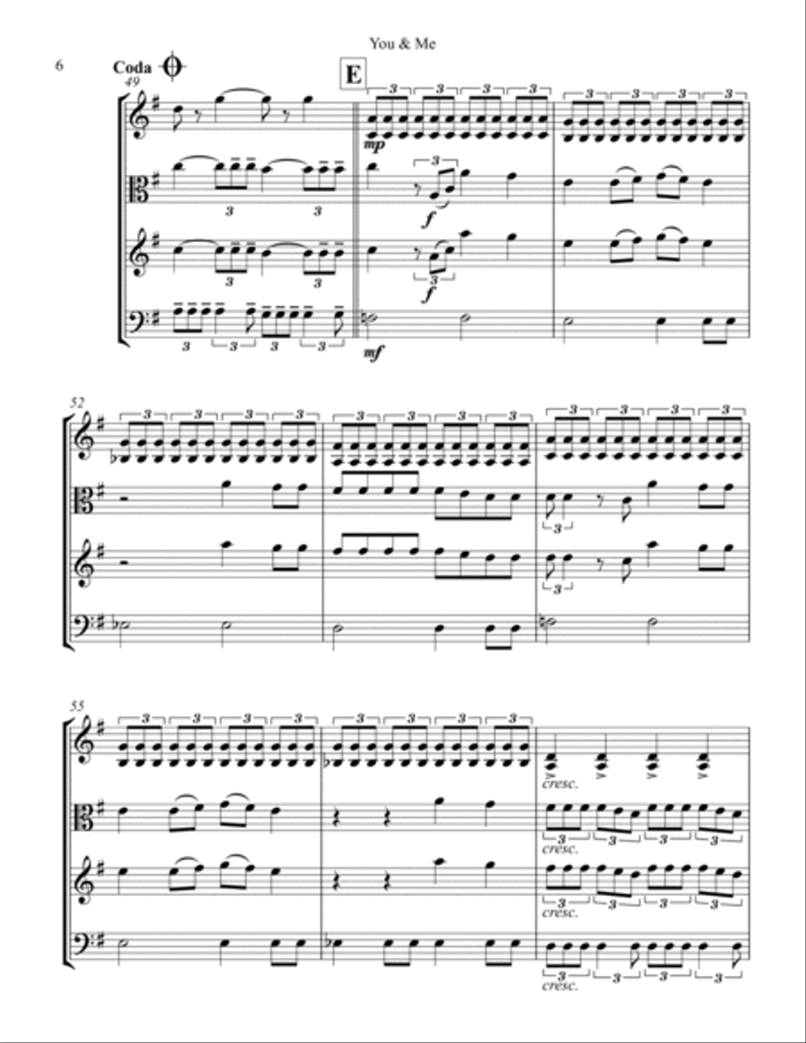 You & Me String Trio scores gallery preview page 6