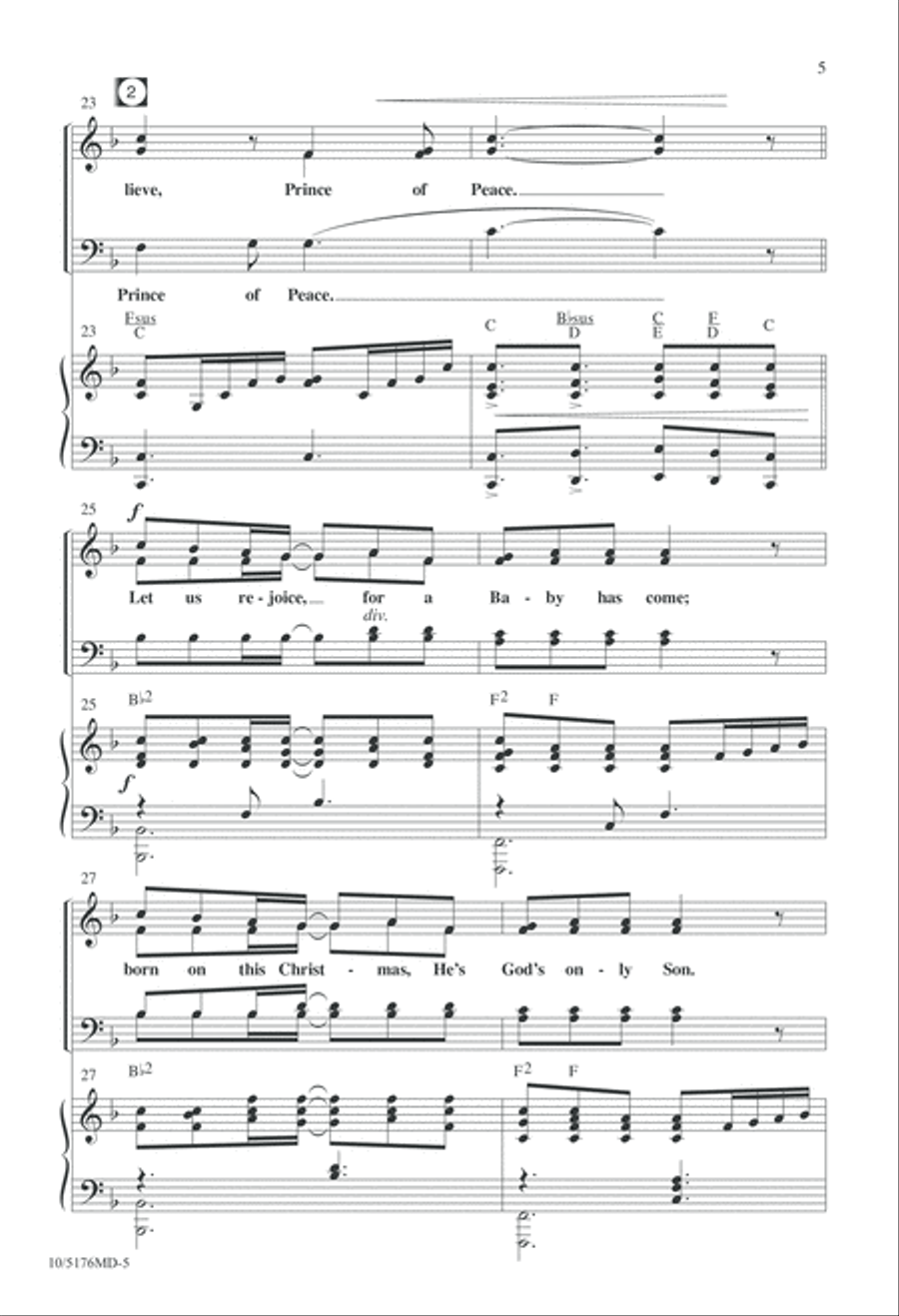 Let Us Rejoice, Christ is Born! 4-Part scores gallery preview page 5