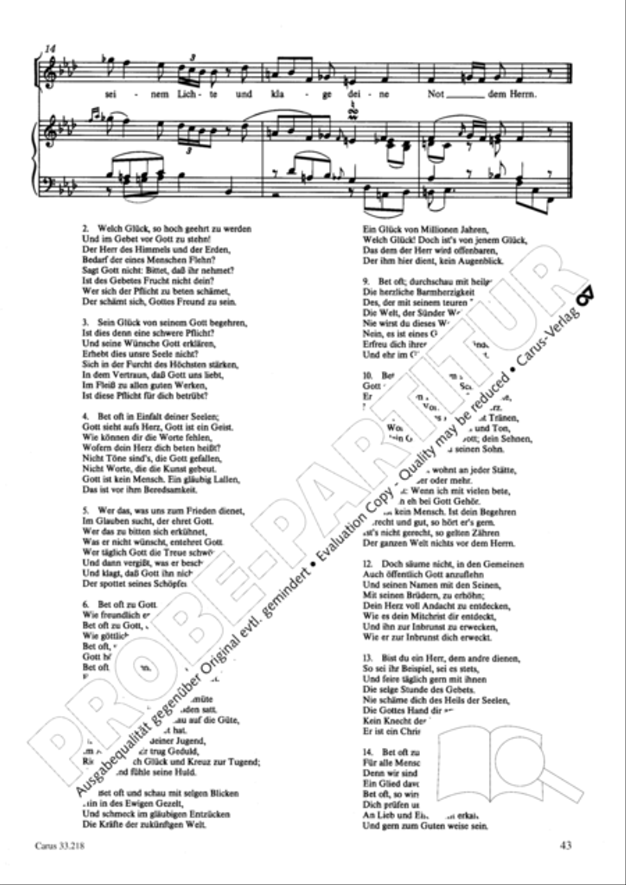Geistliche Oden und Lieder (Gellert) Collection / Songbook scores gallery preview page 38