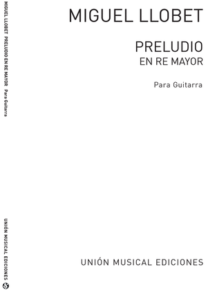 Book cover for Preludio En Re Mayor D Major