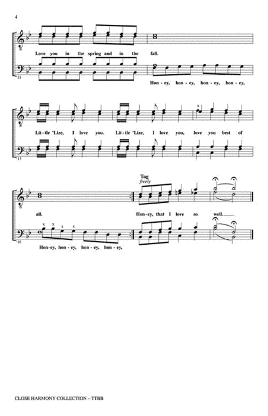 Close Harmony Collection TTBB scores gallery preview page 3