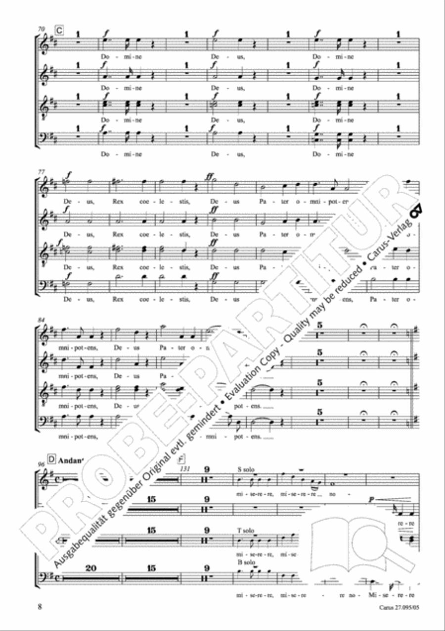 Messe solennelle de sainte Cecile Messe solennelle de sainte Cecile STB scores gallery preview page 9