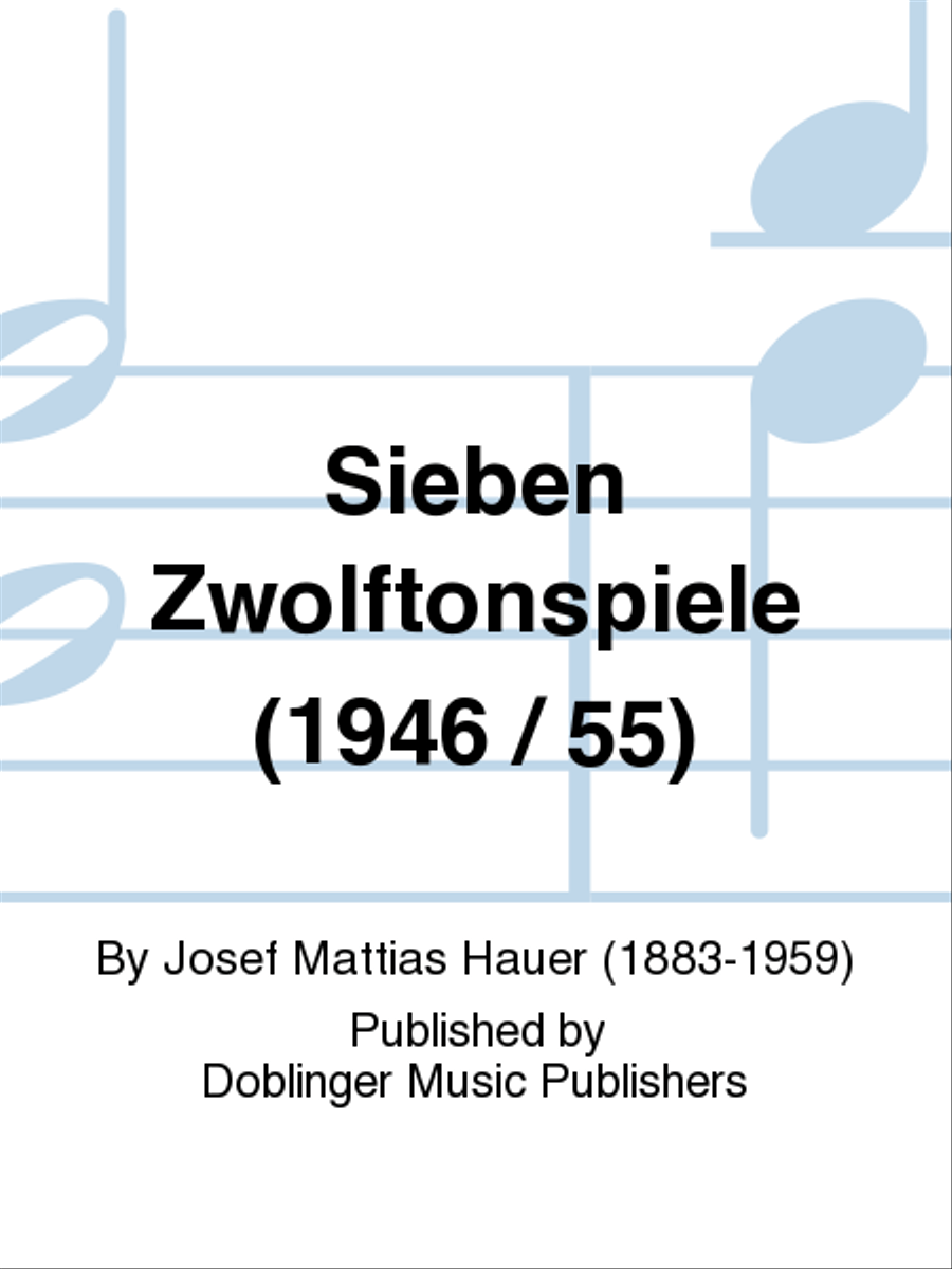 Sieben Zwolftonspiele (1946 / 55) Piano Solo scores gallery preview page 1