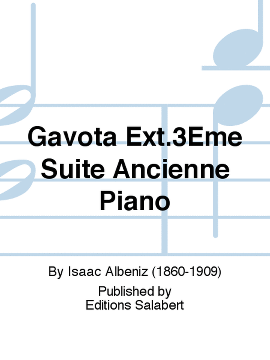 Gavota Ext.3Eme Suite Ancienne Piano