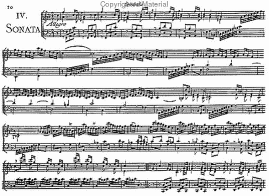 IV Sonatas for harpsichord (with violin ad lib.) Opus XVII