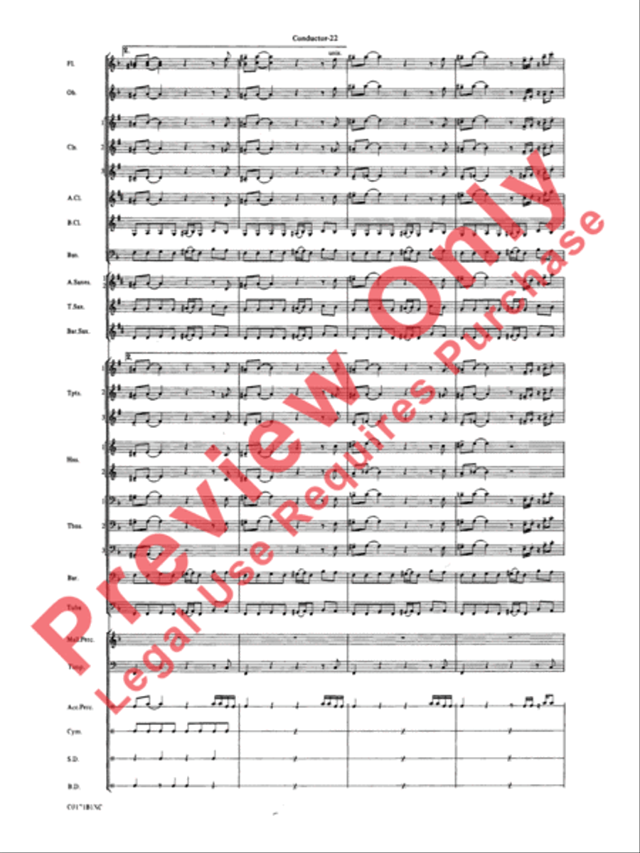 Mancini Magic Concert Band scores gallery preview page 25