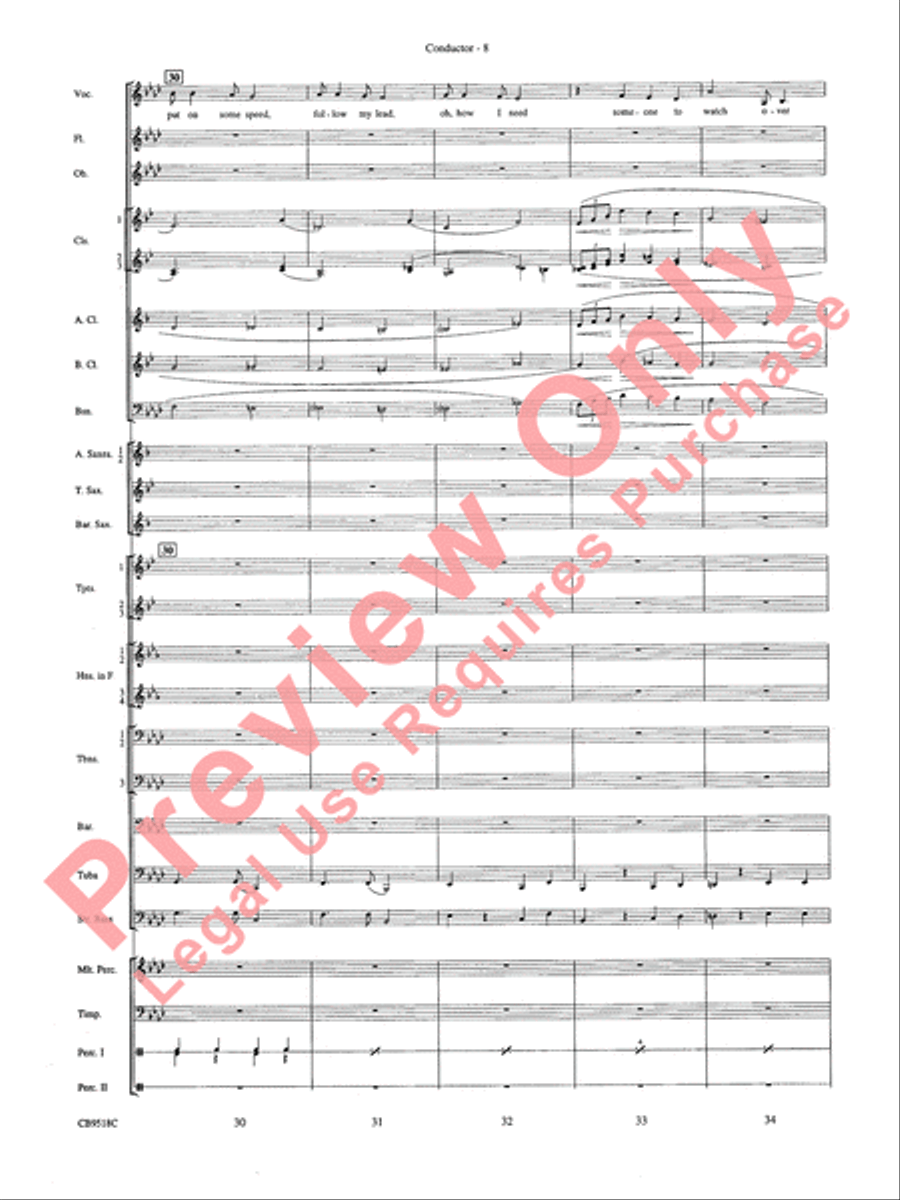 Someone to Watch Over Me Concert Band scores gallery preview page 10