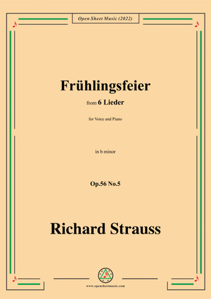 Richard Strauss-Frühlingsfeier,in b minor
