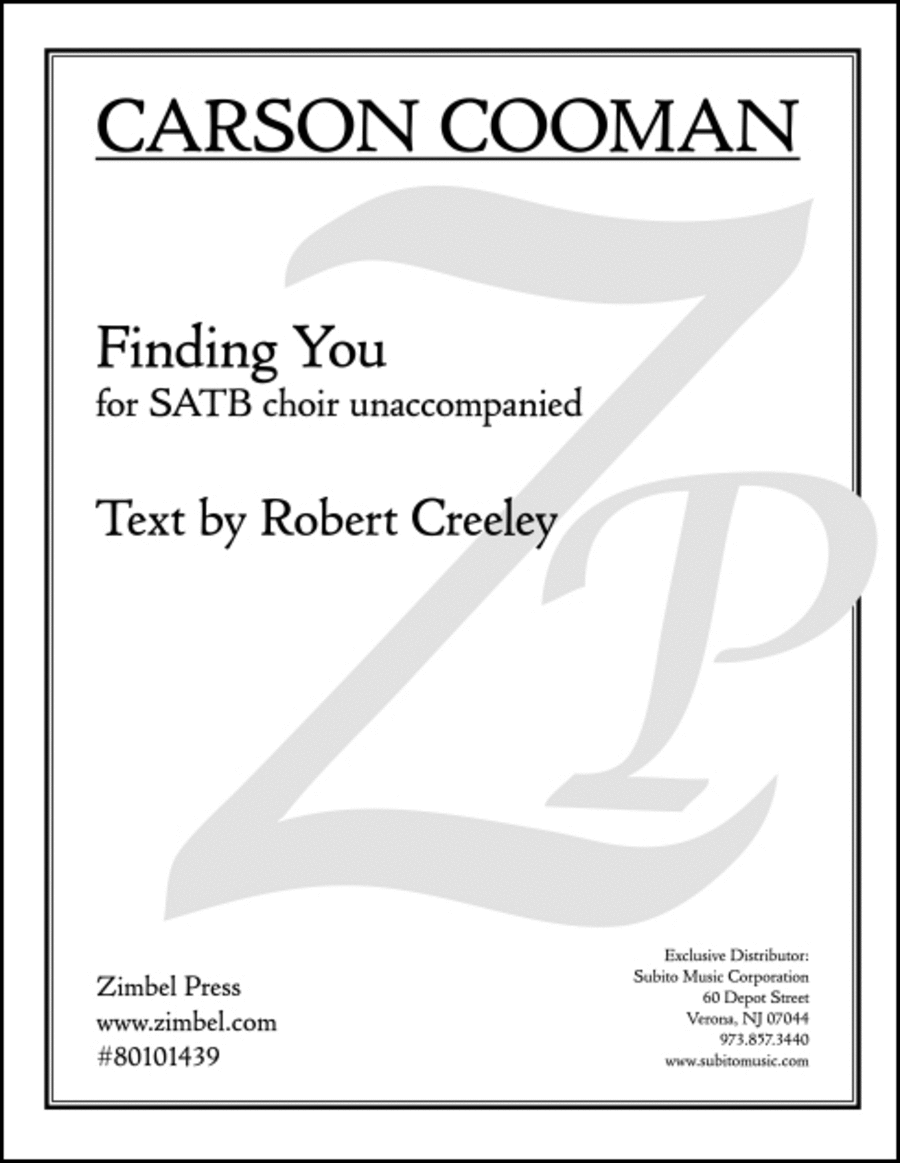 Finding You 4-Part scores gallery preview page 1