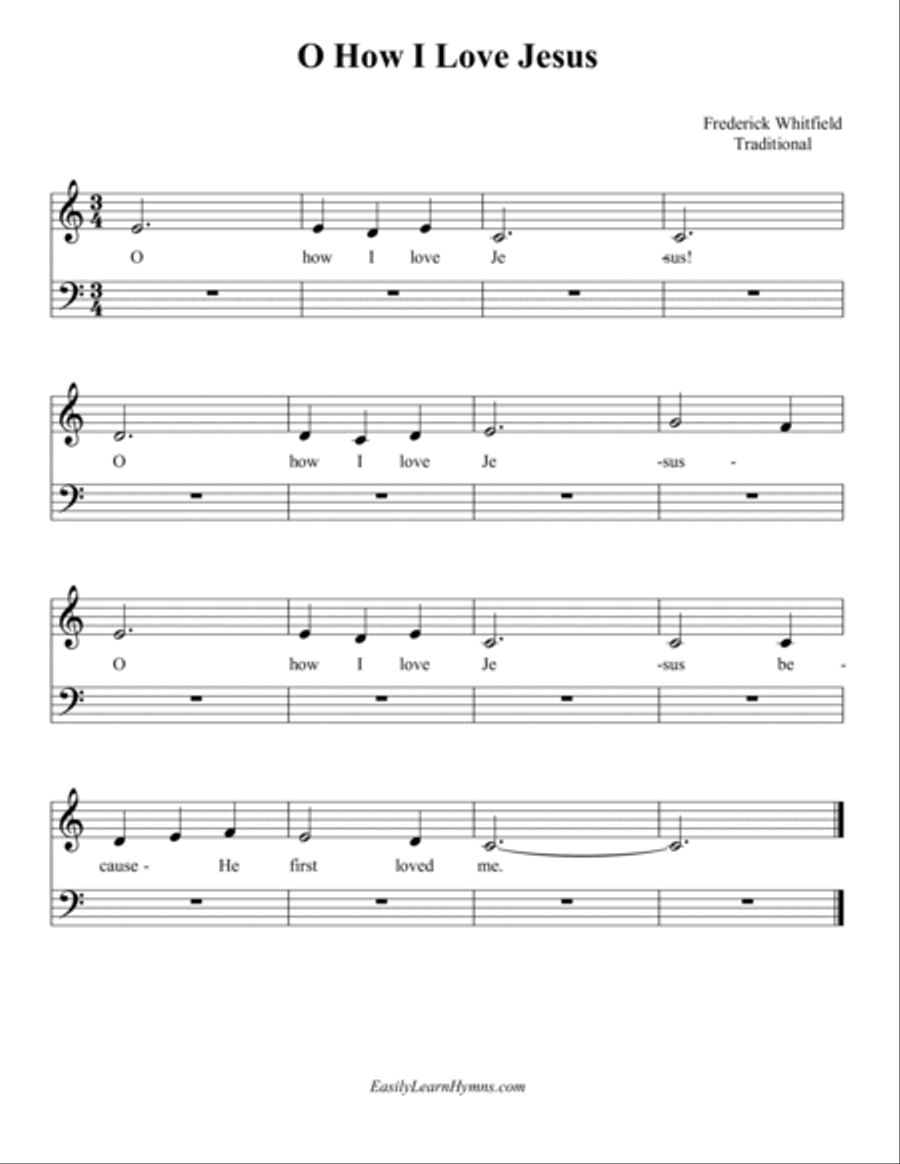 Easily Learn Hymns - Beginner Level Easy Hymns to Play at the Beginner Level Easy Piano scores gallery preview page 3