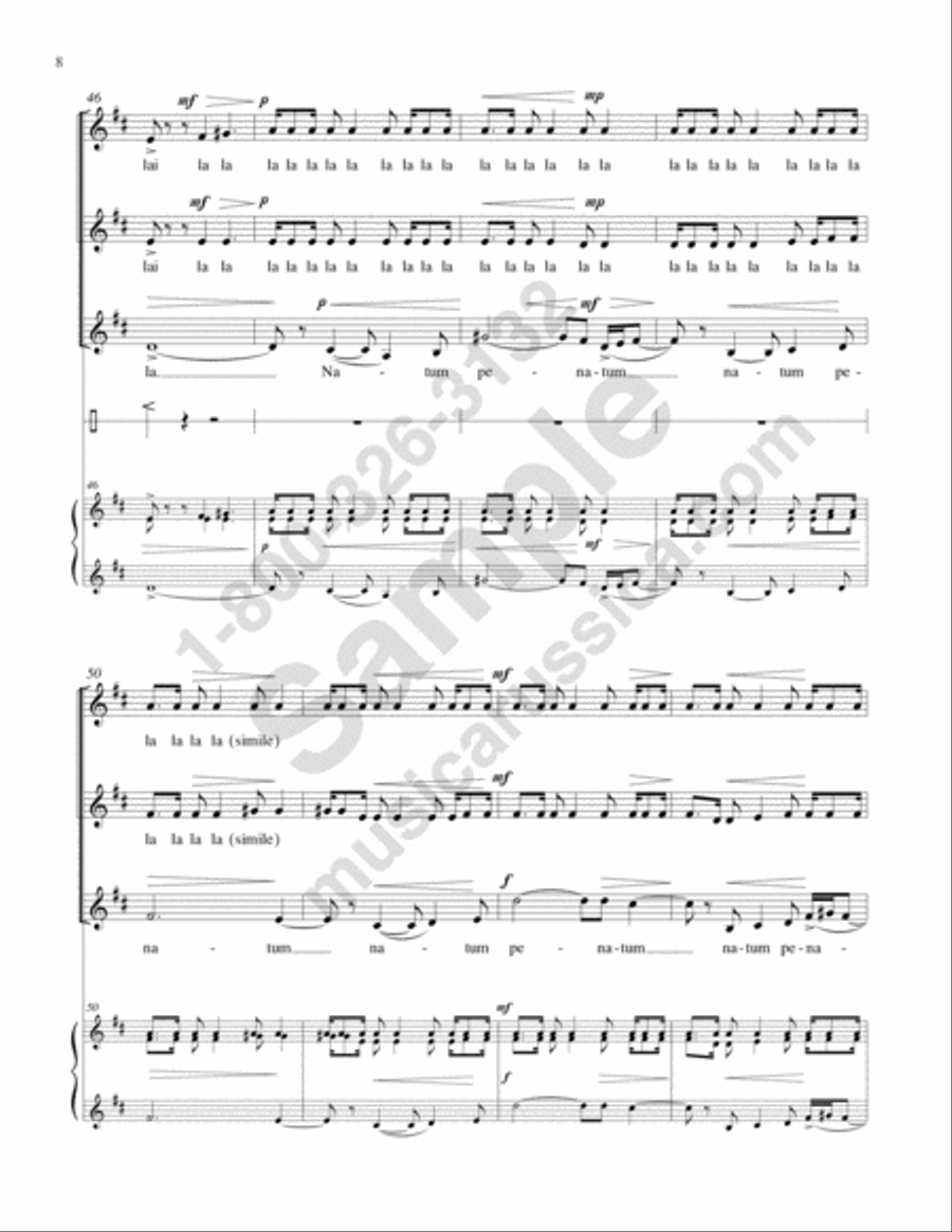 Spanish Solfeggio SSAA scores gallery preview page 7