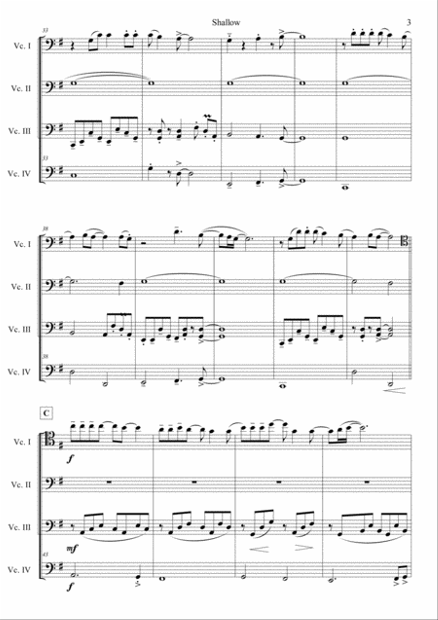 Shallow String Quartet scores gallery preview page 3