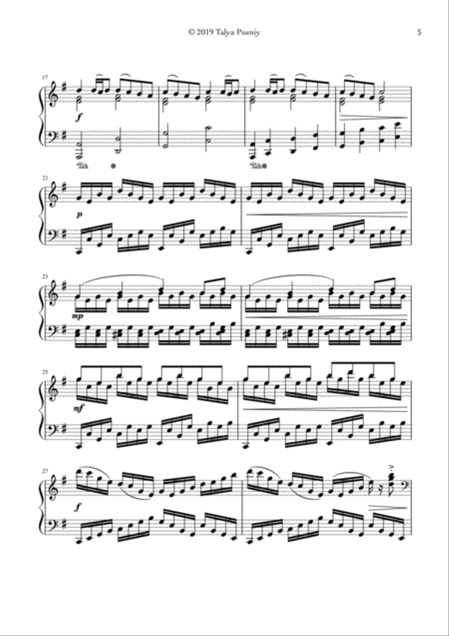 Air.Rain.Butterflies. by Talya Pozniy Piano Method scores gallery preview page 5