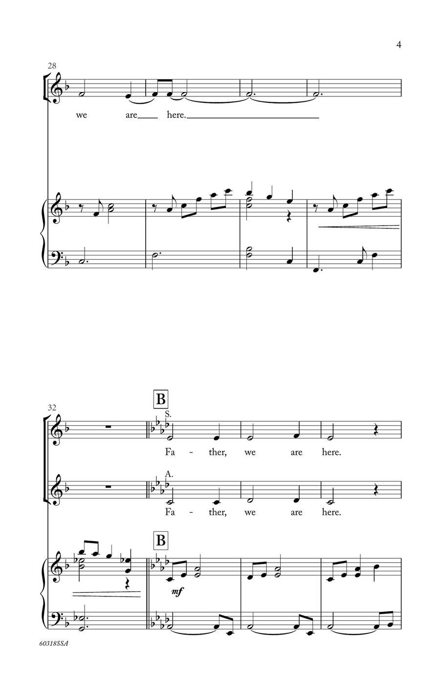 Father, We Are Here Father, We Are Here SSA scores gallery preview page 5