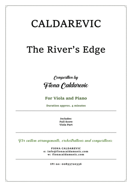 The River's Edge. For viola and piano. image number null