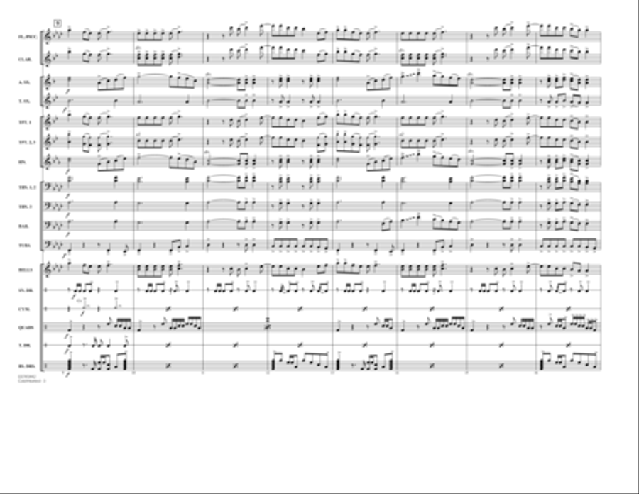 Cold-Hearted (Featured in Drumline Live) - Full Score Percussion scores gallery preview page 3