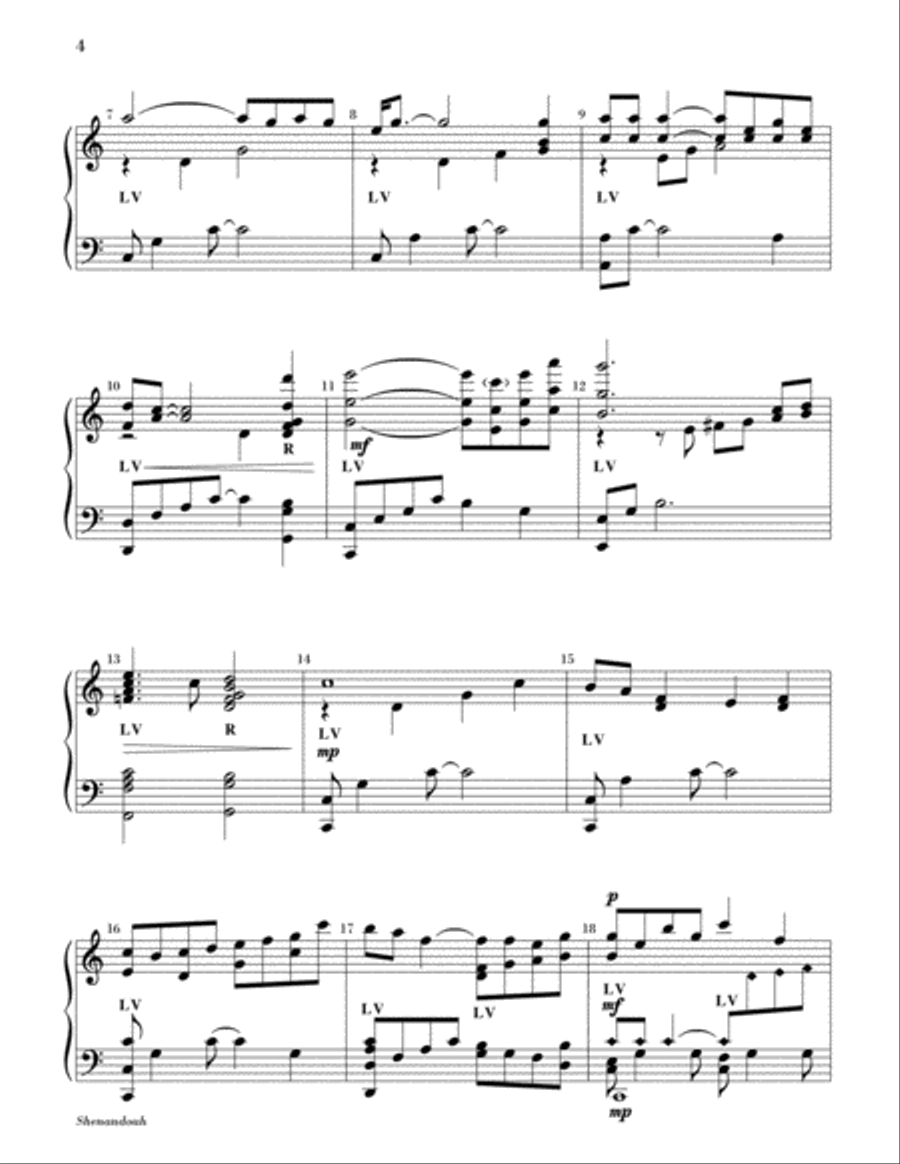 Shenandoah 5-Octaves scores gallery preview page 3