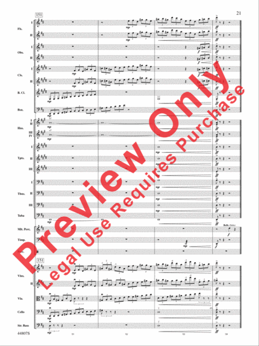 Pan: Highlights from the Warner Bros. Pictures Motion Picture Soundtrack Full Orchestra scores gallery preview page 22