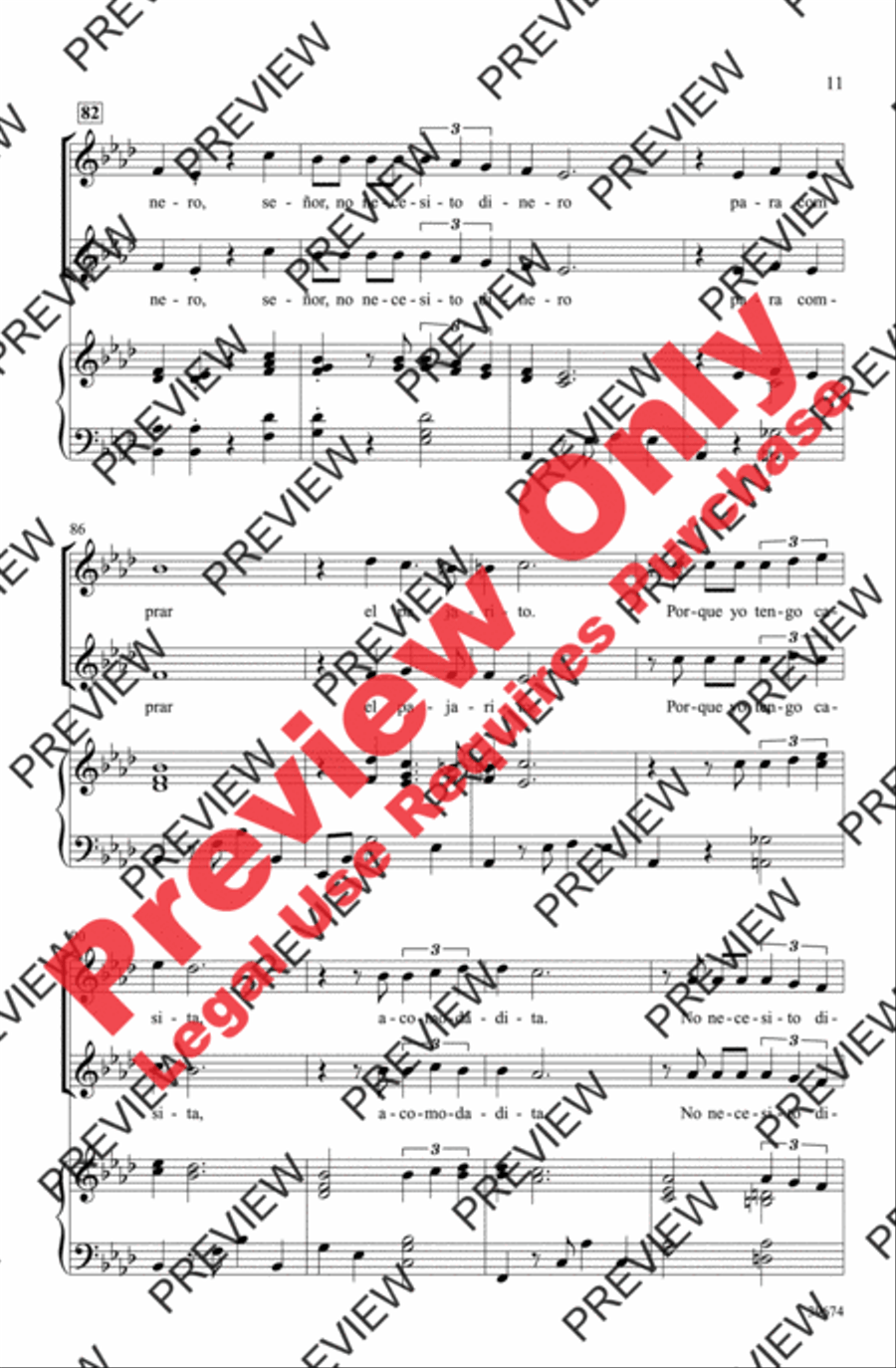 ¡El Pajarito! 2-Part scores gallery preview page 11