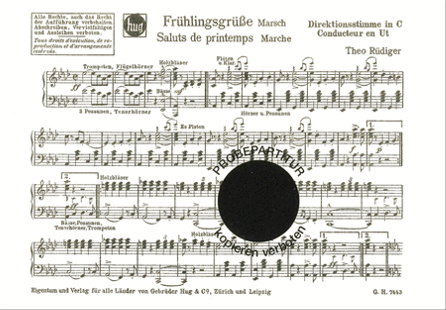 Fruhlingsgrusse Fruhlingsgrusse Set of Parts scores gallery preview page 1