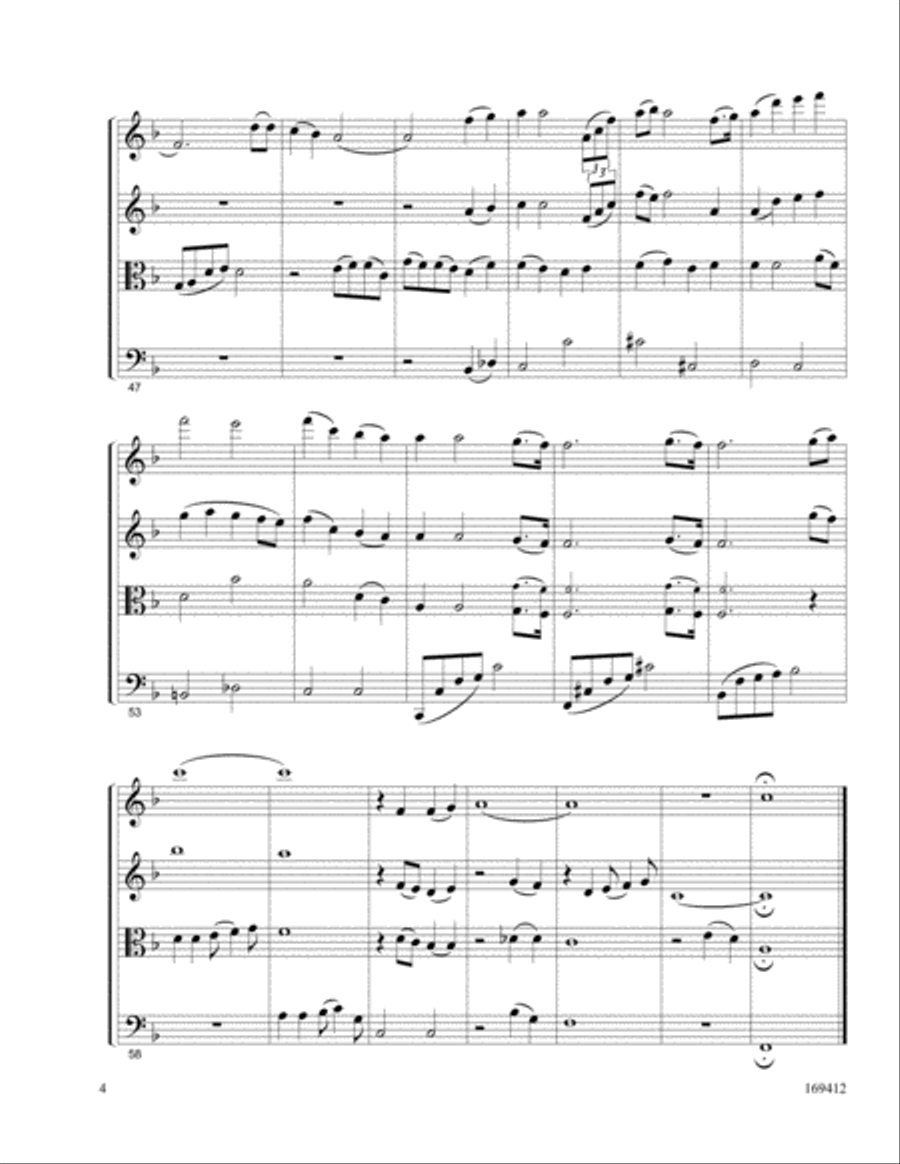 The Birthday Of A King The Birthday Of A King String Quartet scores gallery preview page 4