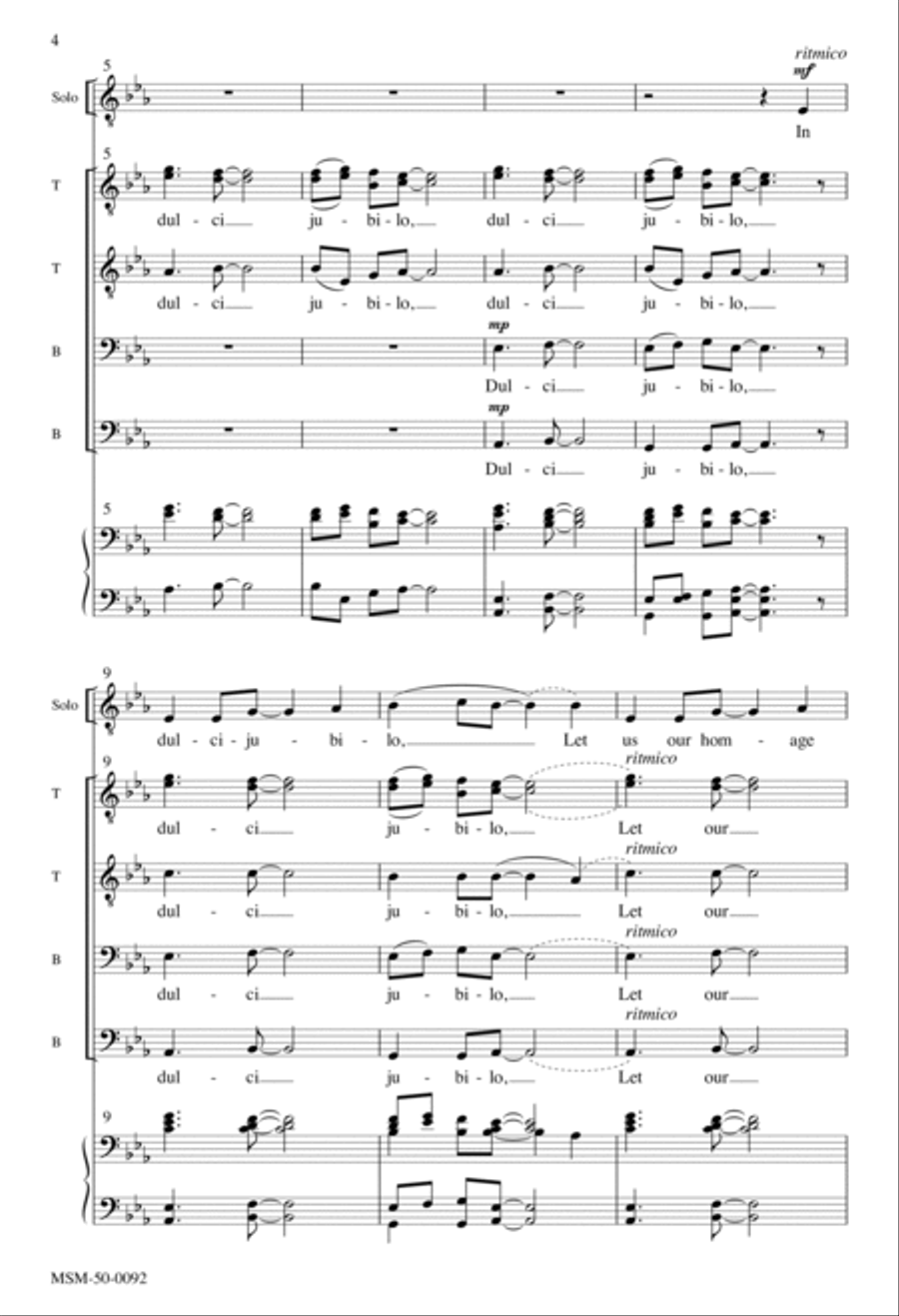 In dulci jubilo A Cappella scores gallery preview page 3