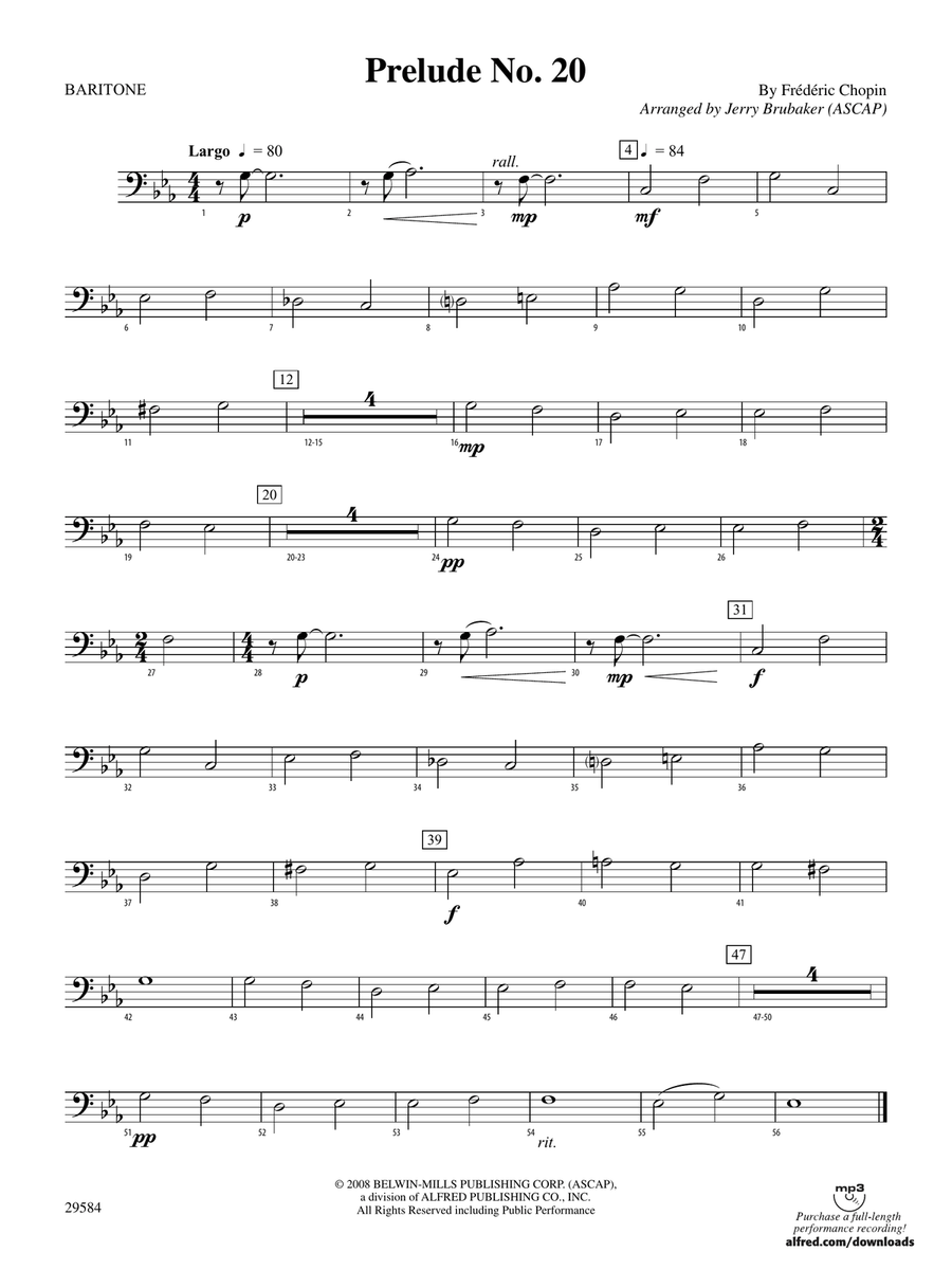 Prelude No. 20: Baritone B.C.