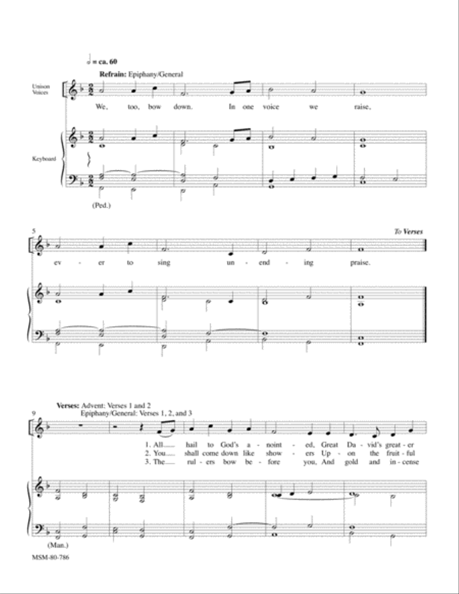 Psalm 72:1-14 4-Part scores gallery preview page 2