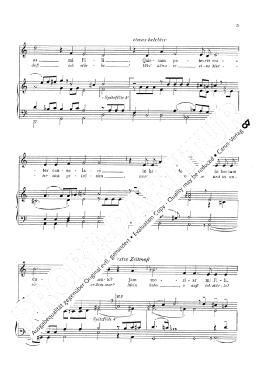 Marienklage Alto Voice scores gallery preview page 8