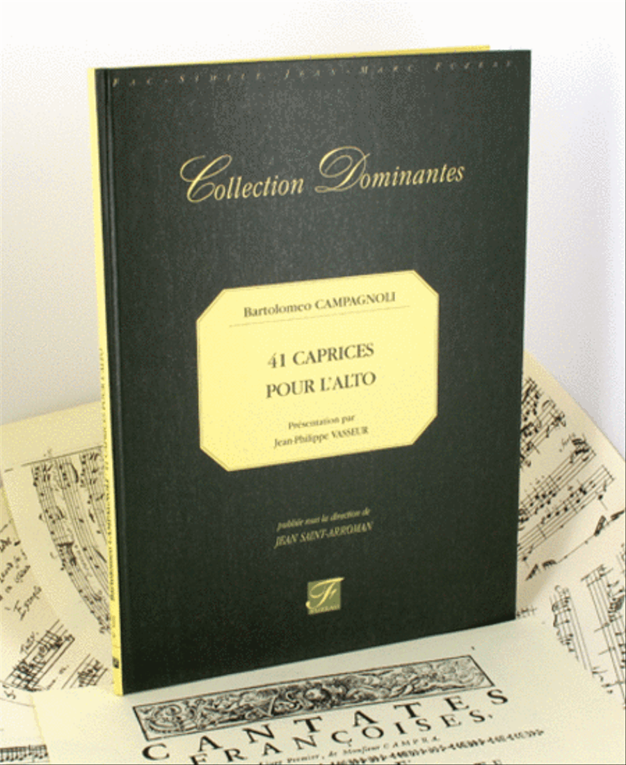 41 caprices for viola. 1869 Viola Solo scores gallery preview page 1