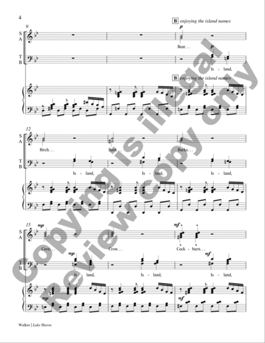 Lake Huron Divisi scores gallery preview page 4