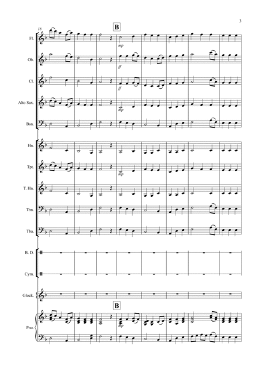 Be Thou My Vision for School Wind Band Concert Band scores gallery preview page 3