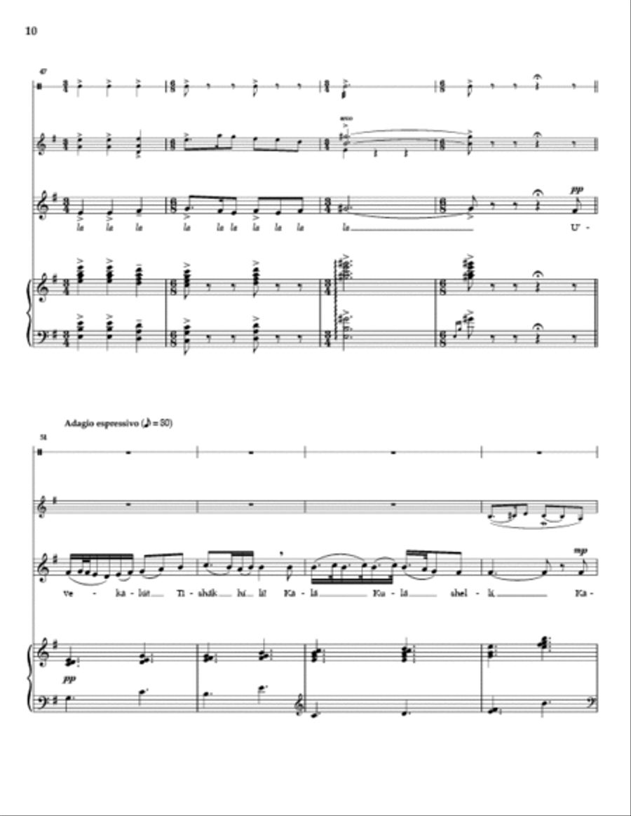 Five Hebrew Love Songs - Solo Soprano Version Choir scores gallery preview page 9