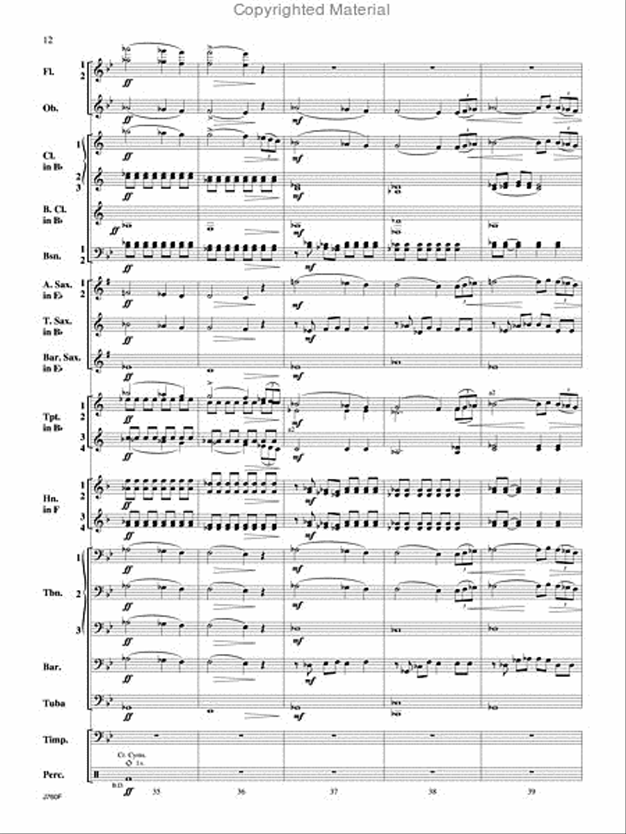 Triumphal Ode Triumphal Ode Concert Band scores gallery preview page 13