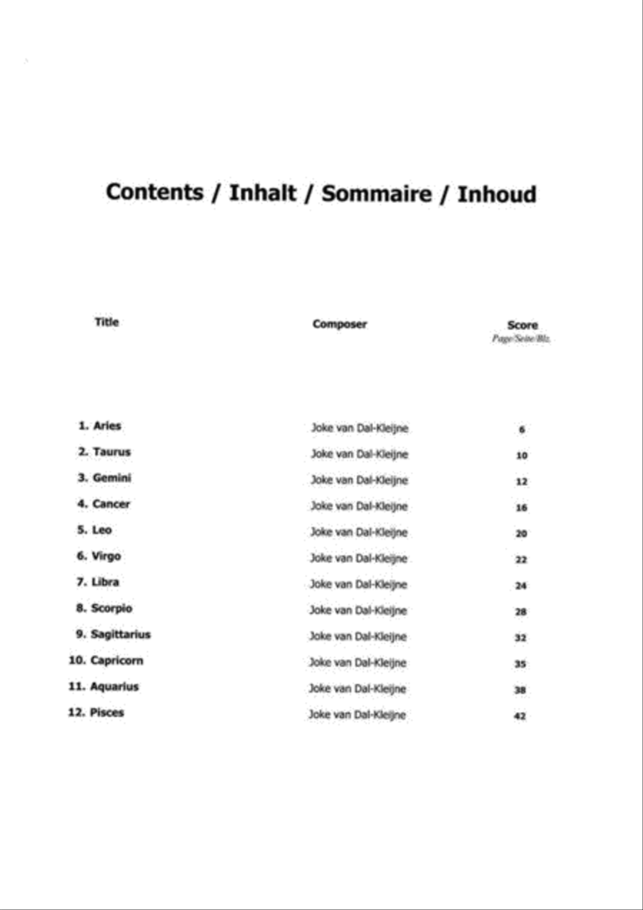 Zodiac Flute Quartet scores gallery preview page 2