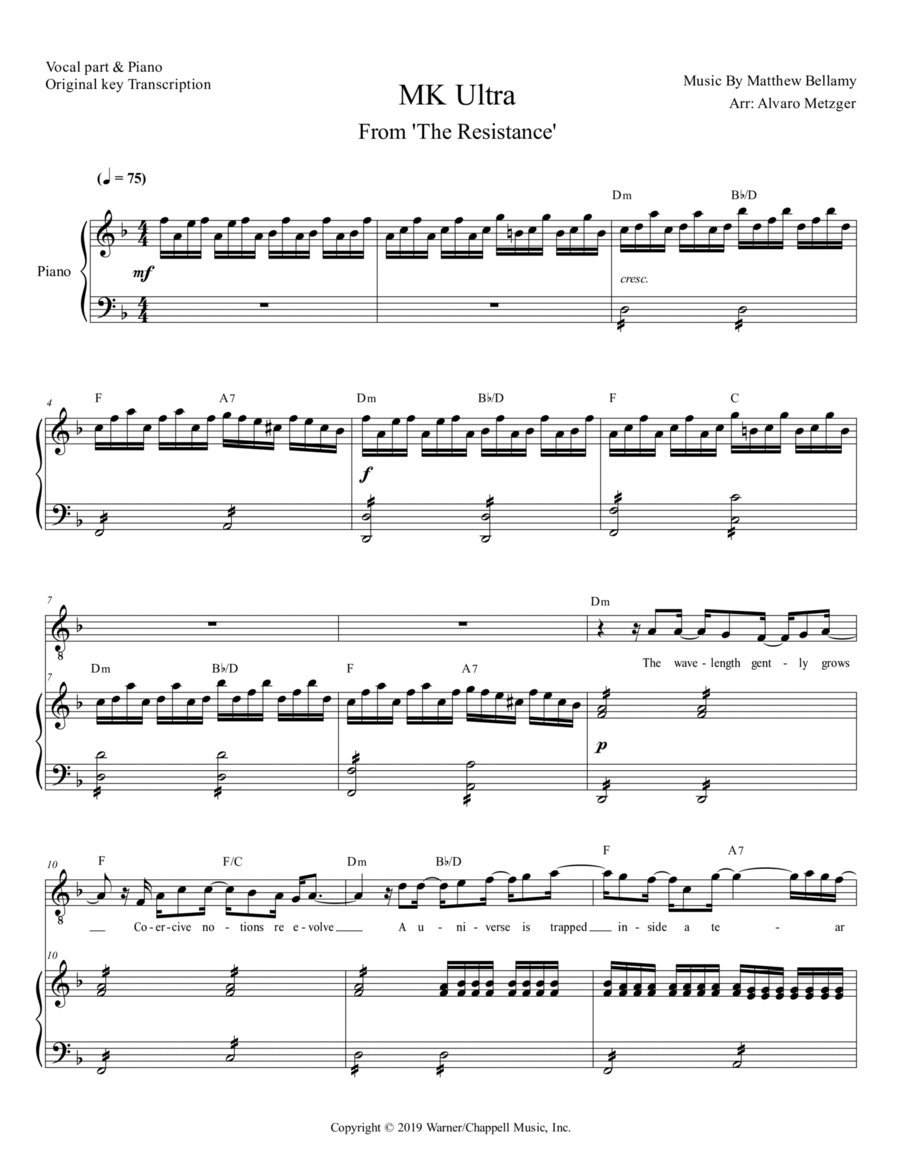 Mk Ultra Voice scores gallery preview page 1