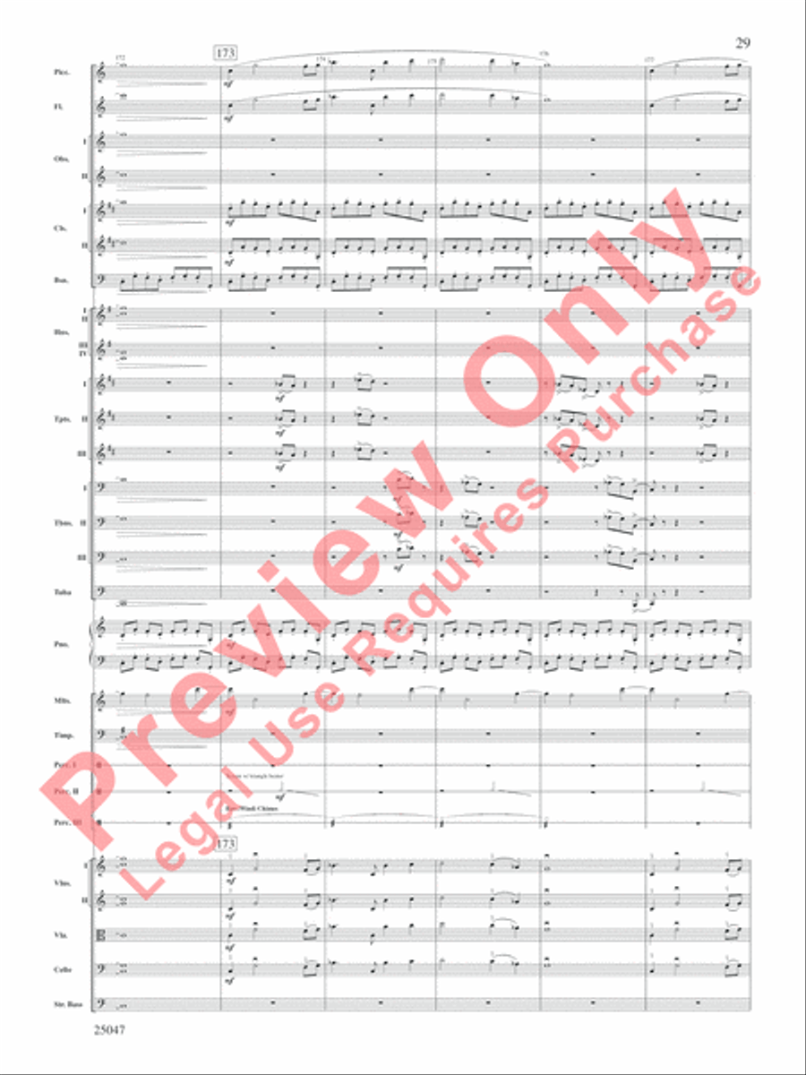 The Winds of Poseidon Full Orchestra scores gallery preview page 30