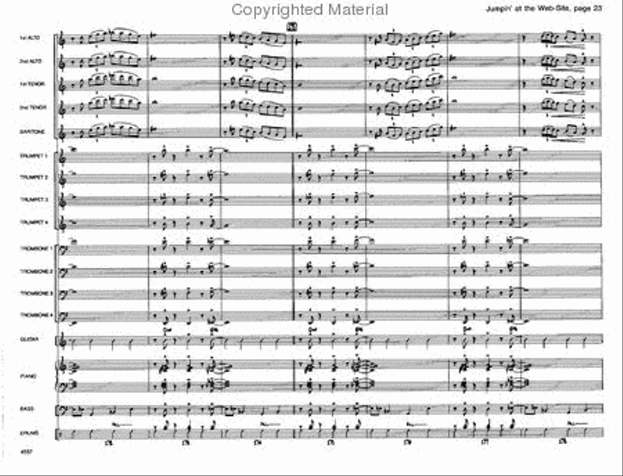 Jumpin' At the Website Jazz Ensemble scores gallery preview page 23