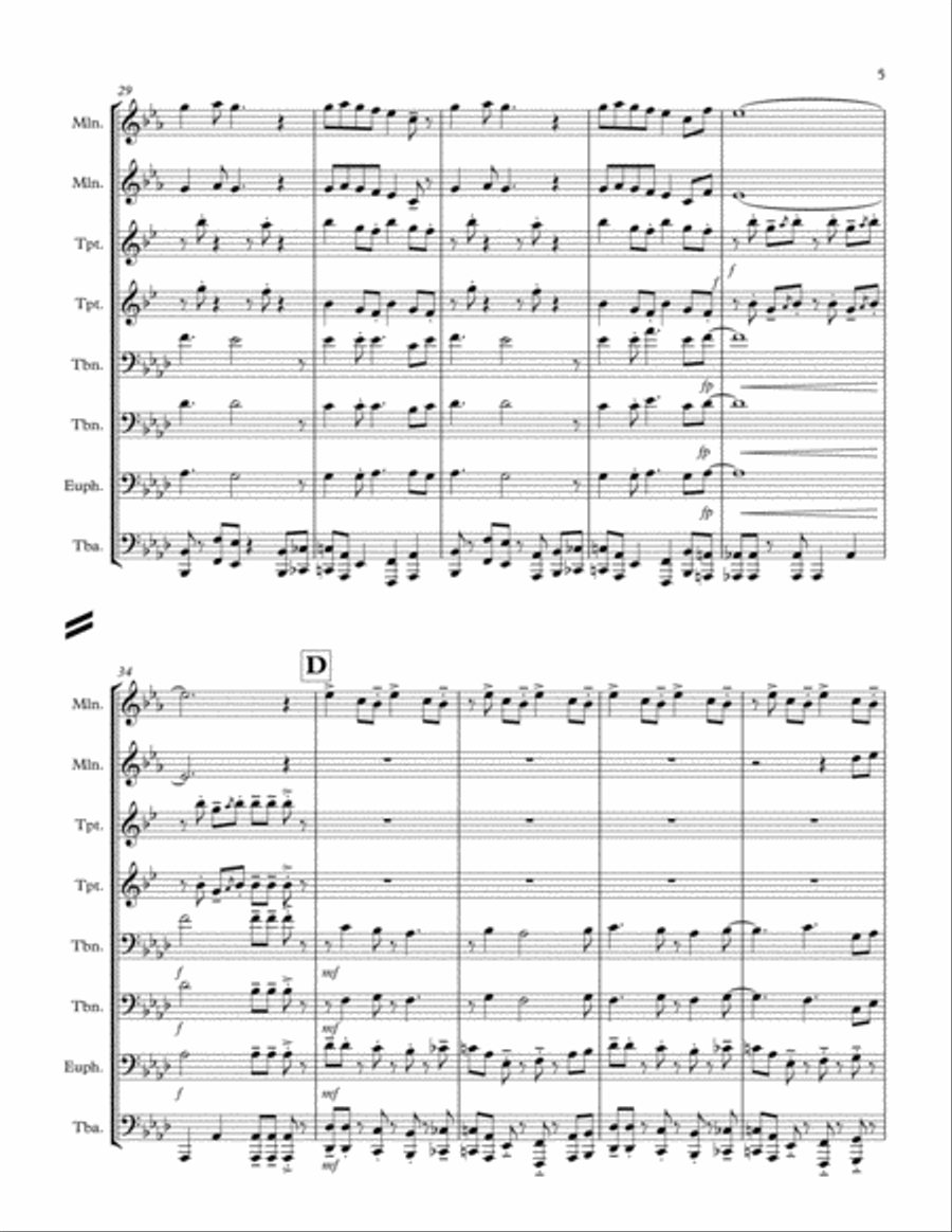 September Brass Ensemble scores gallery preview page 5